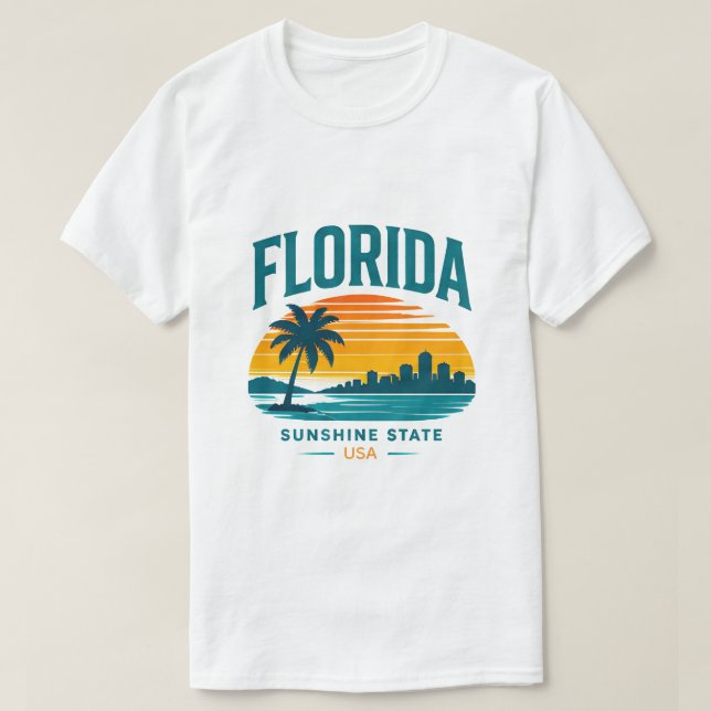 Florida Endless Summer Escape T Shirt (Design framsida)