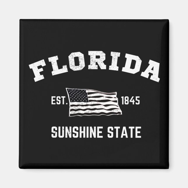 Florida Est, 1845 Sunshine State Magnet (Framsidan)