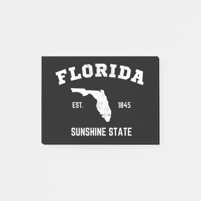 Florida Est 1845 Sunshine State Post-it Block (Framsida)