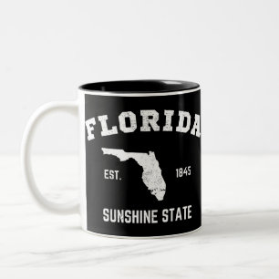 Florida Est 1845 Sunshine State Två-Tonad Mugg