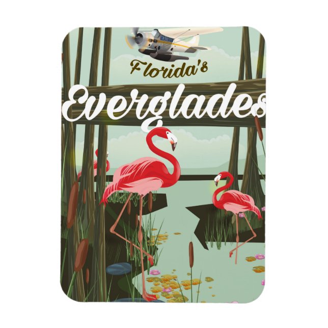 Florida Everglades serieversion av reseposter Magnet (Vertikal)