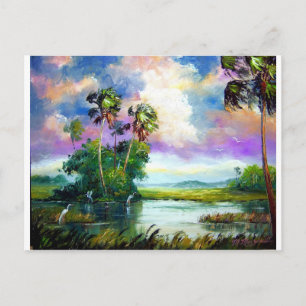 Florida Everglades Vind Vykort