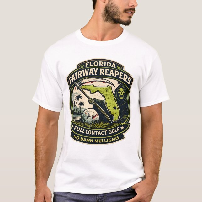 Florida Fairway Reapers (FullContact Golf) T-Shirt (Framsida)