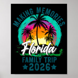 Florida familjeresa 2026 sommar familjeutflykt poster