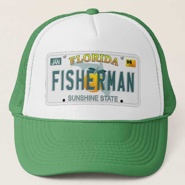 Florida Fisherman-registreringsskylt Keps (Framsida)
