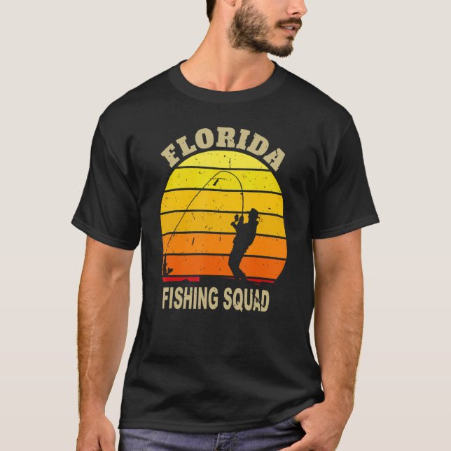 Florida Fiskelag För Djuphavsfiske Och Forell T Shirt (Framsida)
