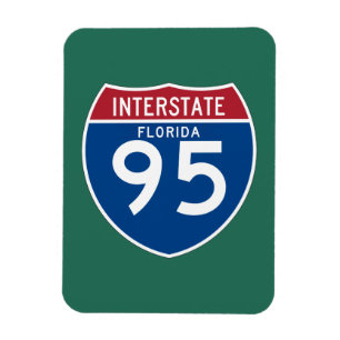 Florida FL I-95 skyddar den Interstate huvudvägen Magnet