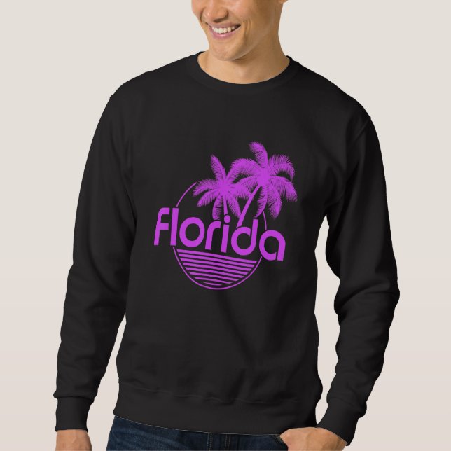Florida Fl Sunshine State Lång Ärmad Tröja (Framsida)