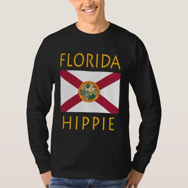Florida Flag Hippie T Shirt (Framsida)