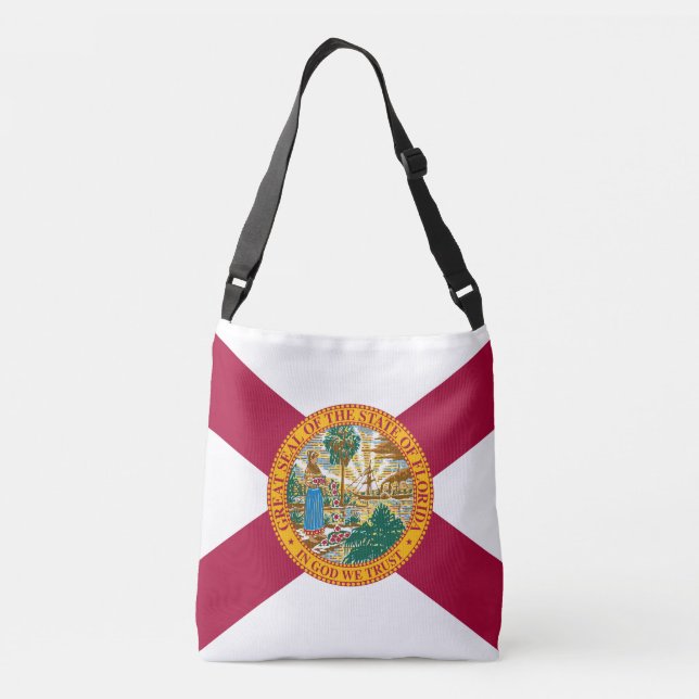 Florida flagga axelväska (Baksida)