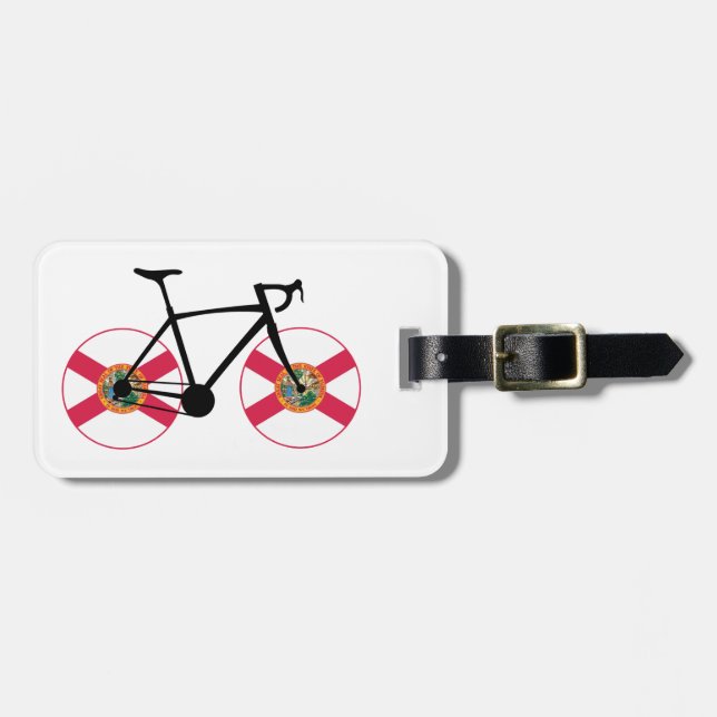 Florida Flagga Cycling Bagagebricka (Horisontell Framsida)