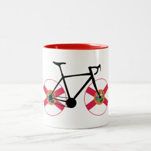 Florida Flagga Cycling Två-Tonad Mugg