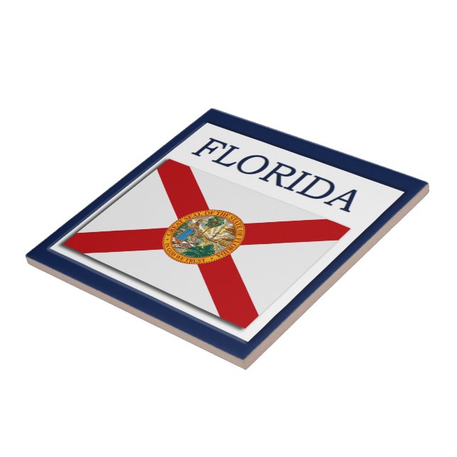 Florida Flagga Design Tile Kakelplatta (Sidan)