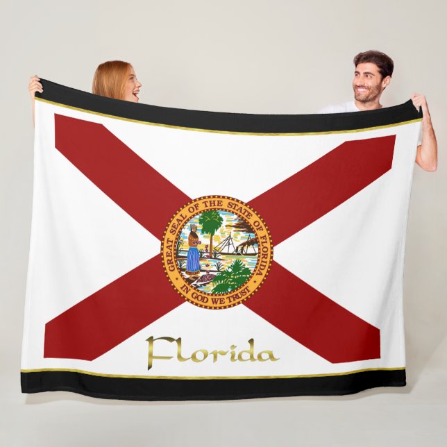 Florida flagga fleecefilt (På plats)
