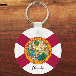 Florida Flagga & Florida State USA / sport Nyckelring