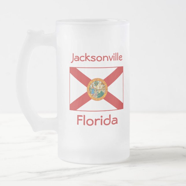Florida Flagga Karta City Mugg (Vänster)