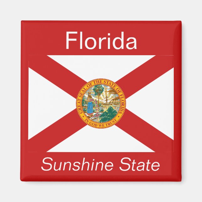 Florida Flagga Magnet (Framsidan)
