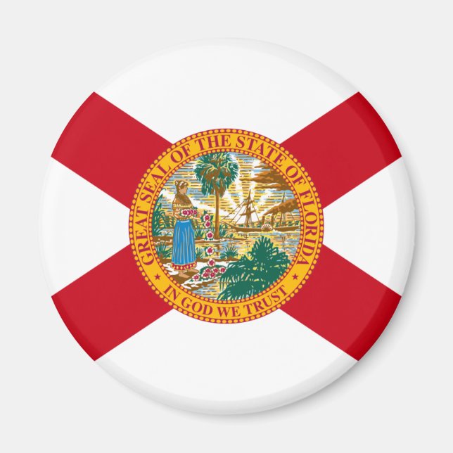Florida Flagga Magnet (Framsidan)
