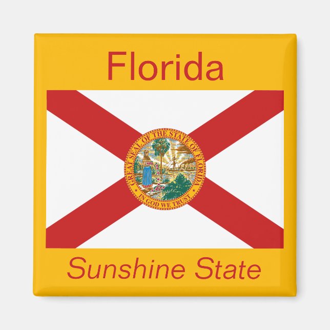 Florida Flagga Magnet (Framsidan)
