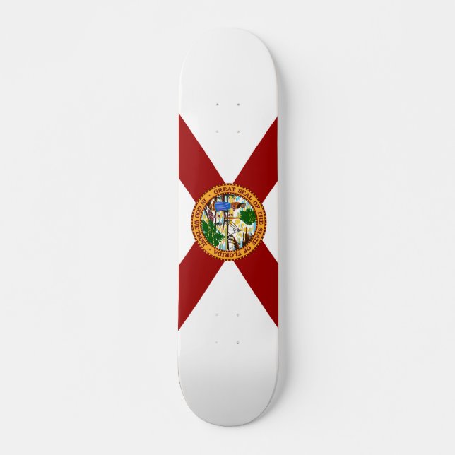 Florida flagga mini skateboard bräda 18,5 cm (Framsida)