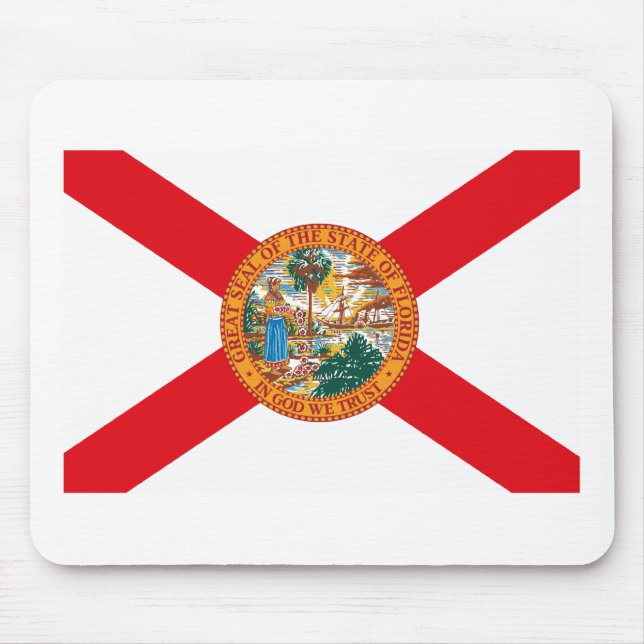 Florida flagga Mousepad Musmatta (Framsidan)