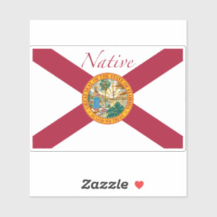 Florida Flagga Native Klistermärken