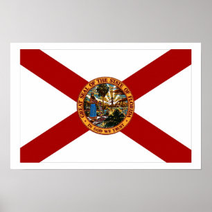 Florida Flagga Poster