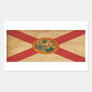 Florida flagga rektangulärt klistermärke