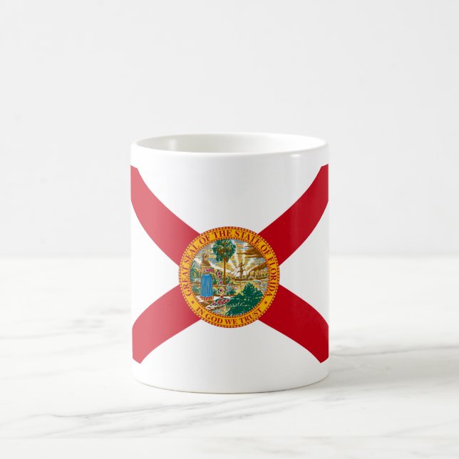 Florida Flagga: Sunshine State of Floridians Kaffemugg (Center)