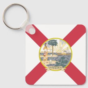 Florida Flagga: Sunshine State of Floridians Nyckelring