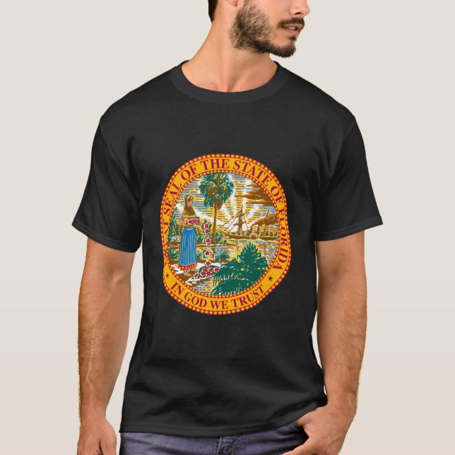 Florida Flagga T Shirt (Framsida)