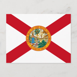 Florida Flagga vykort