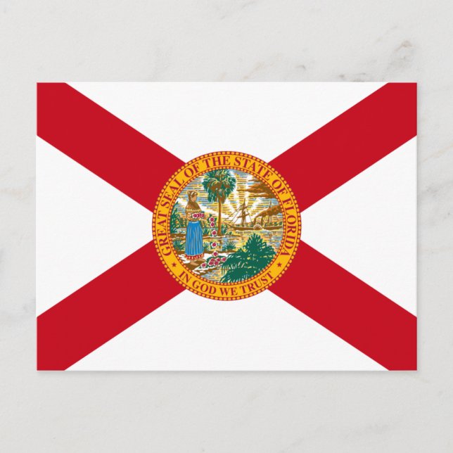 Florida Flagga vykort (Framsida)