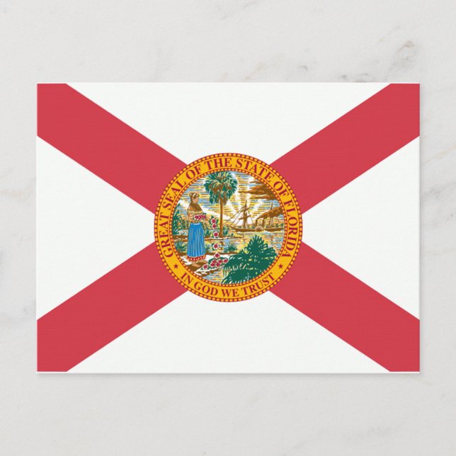 Florida Flagga Vykort (Framsida)