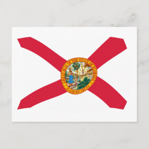 Florida Flagga vykort