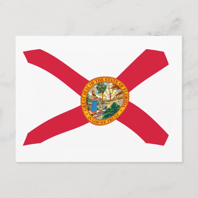 Florida Flagga vykort (Framsida)