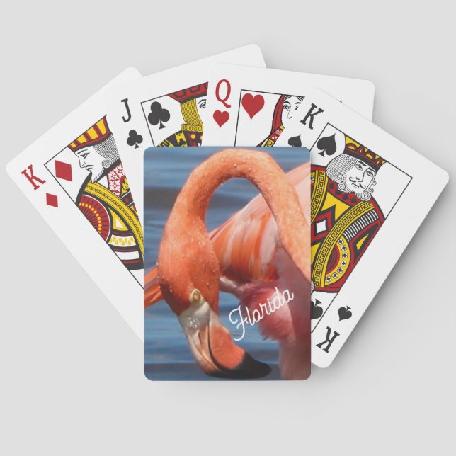Florida Flamingo Spelkort (Baksidan)