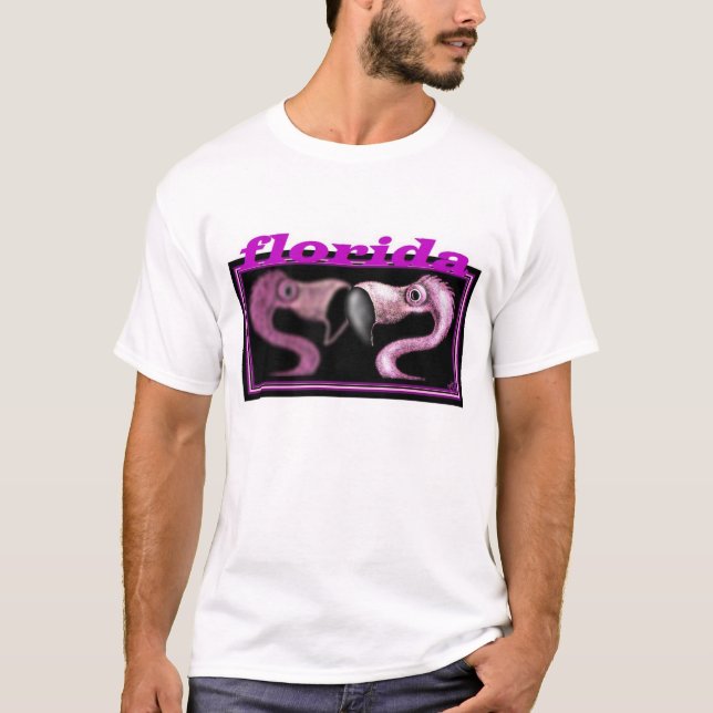 Florida Flamingo T Shirt (Framsida)