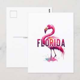 Florida, Flamingo, vykort för postkorsning