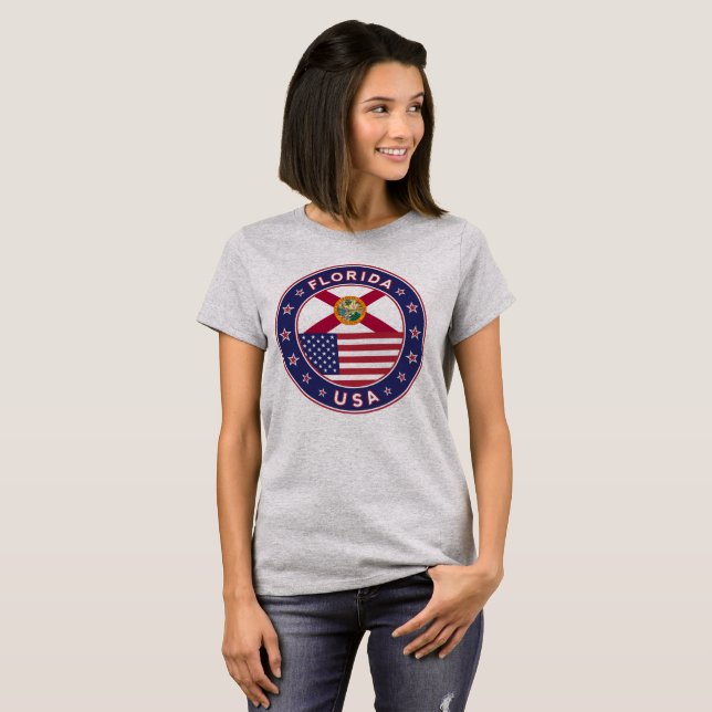Florida, Florida t-shirt, Florida-dekal, T Shirt (Hel framsida)