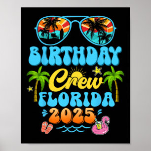 Florida Födelsedags Crew Semester Kryssning 2025 S Poster