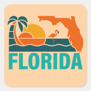 Florida, Förenta staterna Fyrkantigt Klistermärke