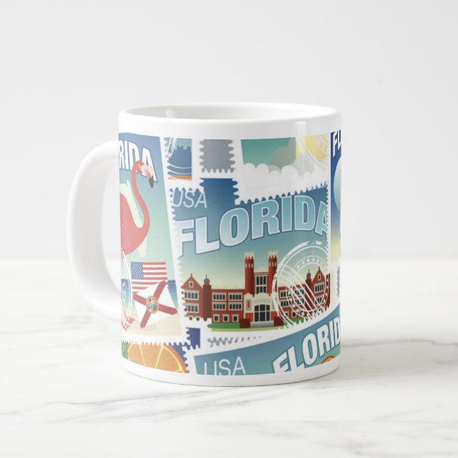 Florida Frimärke Jumbo Mugg (Framsida vänster)