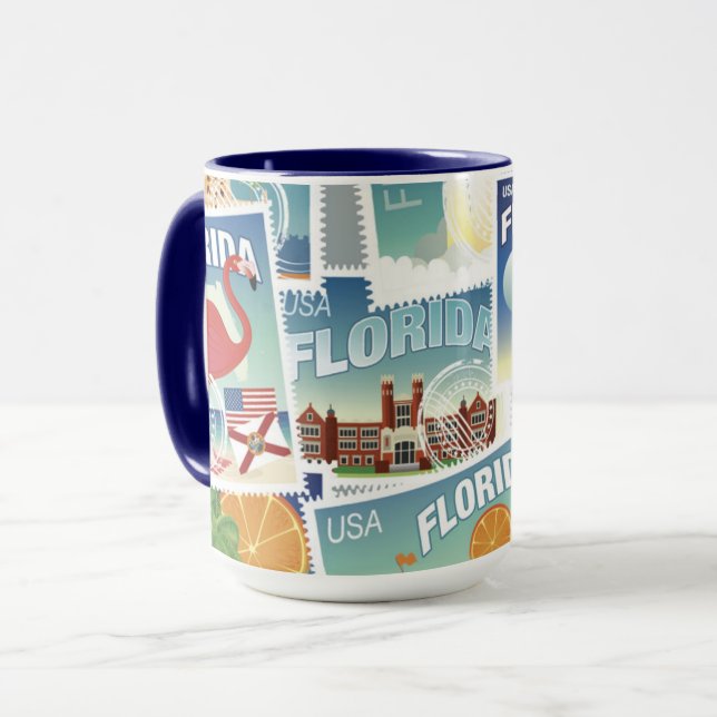 Florida frimärken mugg (Framsida vänster)