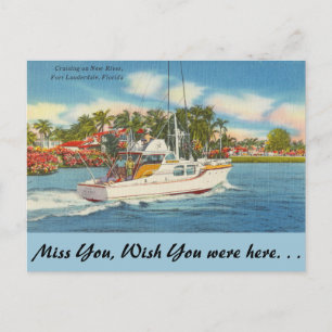 Florida, Ft. Lauderdale, New River Vykort