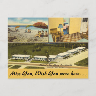 Florida, Ft. Pierce, Sea Shore Apartments Vykort