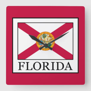 Florida Fyrkantig Klocka