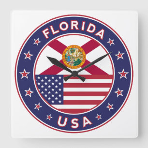 Florida Fyrkantig Klocka