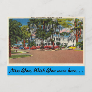 Florida, Gainesville, White House Hotel Vykort