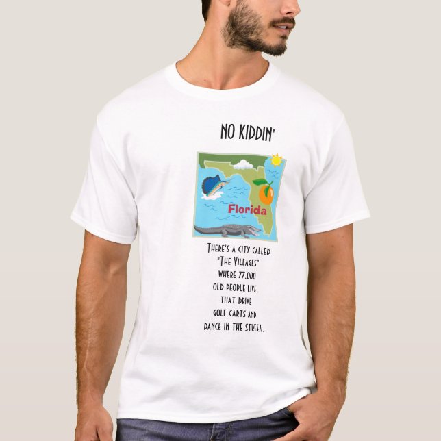 Florida gamla människor t-shirt (Framsida)